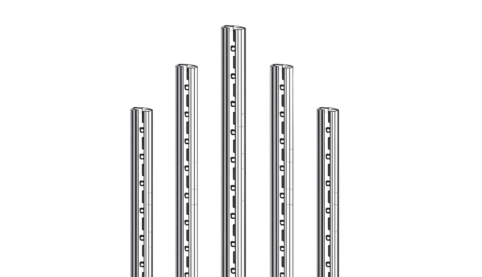 JS 28001 Vertical C Type Rail